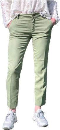 Mason's Jacqueline Curvie Broek - Heren - Chinos - Groen - XS - Broeken