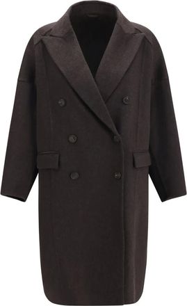 Brunello Cucinelli Cashmere Jas - Dames - Mantels - Bruin - Maat: XS Kasjmier