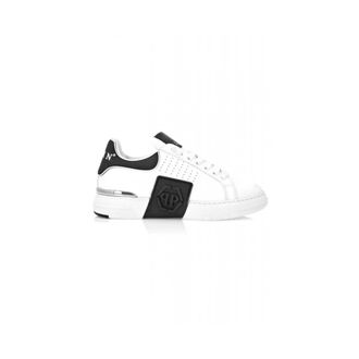 Philipp Plein Schoenen, Heren, Zwart, 42 EU, Leer, Low-top Hexagon Sneakers