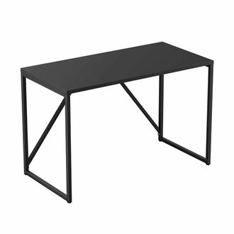 Oviala Escritorio moderno L120 cm de metal negro