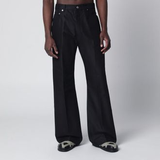 Rick Owens Black cotton-blend trousers