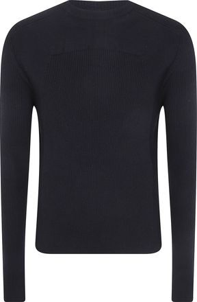 Rick Owens Sweater Long Sleeve Ribbed Geo