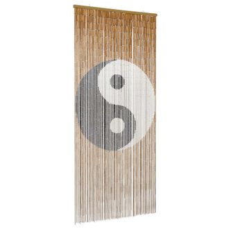 vidaXL Cortina De Puerta Insectos Multicolor 90 X 200 Cm Bamb&uacute; Vidaxl