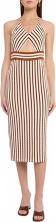 Ramy Brook Stevie Midi Dress In Beige