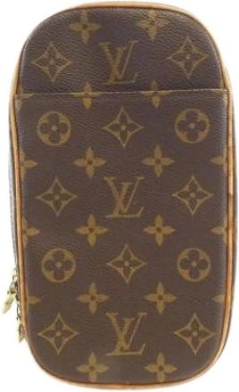 Louis Vuitton Pre-owned Cross Body Bags, female, Brown, Size: ONE SIZE Pre-owned Vintage Canvas Cross Body Bag