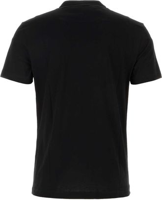Versace Mens Black Cotton T-Shirt 1b000 T-shirts And Polos