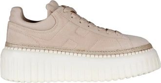 Hogan Striped Trainers - female - Hogan - Sneakers - Beige - 7 UK - Shoes
