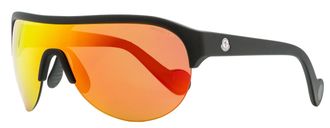 Moncler ML0049 Mirrored Shield Sunglasses - Black