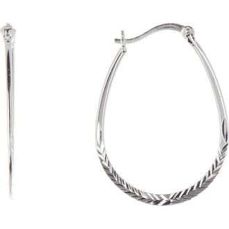 Argento Vivo Horseshoe Hoop Earrings at Nordstrom
