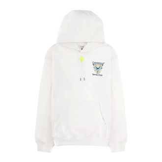 Casablanca Felpa con cappuccio Tennis Club Icon - - Sweatshirts & Hoodies - Uomo - Bianco - M
