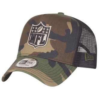 New Era Adjustable Trucker Cap - NFL Shield Wood camo - One Size