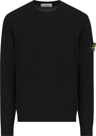 Stone Island Black Crew Neck Sweater
