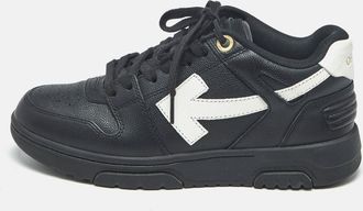 Off-white Black Leather Hg Runner Sneakers