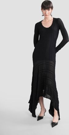 Siedres Olle Long Dress In Black Polyamide