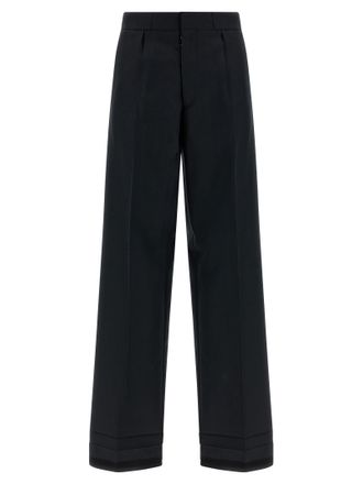 Maison Margiela Black Wool Dress Womens Pants