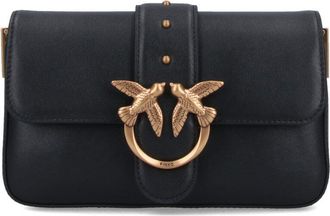Pinko Structured Black Bag With Detachable Shoulder Strap