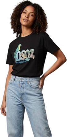 Dsquared2 Womens Graphic T-Shirt In Black
