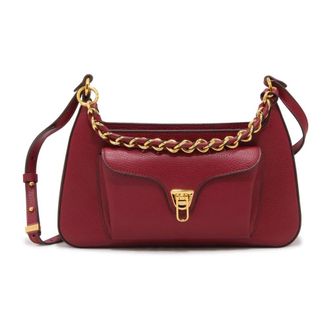 Coccinelle Beat Generation Medium Bag - Dames - Schoudertassen - Rood - ONE Size - Leer - Tassen