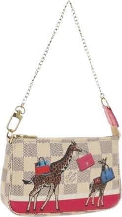 Louis Vuitton Pre-owned Accessory Pouch - Dames - Vintage Mini Tas - Beige - ONE Size - Vintage