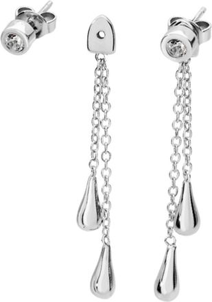 Lucy Quartermaine Removable Double Drop Earrings with White Topaz in Sterling Silver at Nordstrom