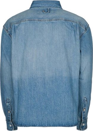 Jacquemus Mens La Chemise De-Nimes Simon Bluetabac Cotton Camicie Shirt