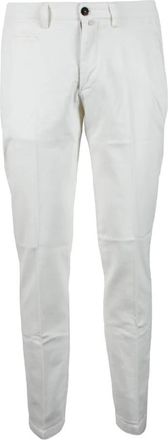 BRIGLIA 1949 1949 broek - Heren - Chinos - Wit - S - Katoen - Broeken