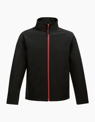 Regatta Mens Regatta Standout Mens Ablaze Printable Soft Shell Jacket - Black - Size: 40/Regular