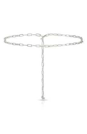 Ettika Paper Clip Waist Chain in Silver at Nordstrom