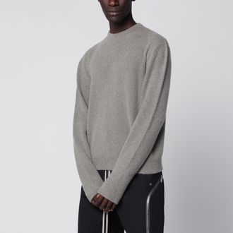 Rick Owens Maglione grigio polvere in misto cashmere