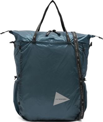 And Wander Shopper met logoprint - Blauw