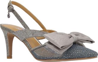J. Rene&eacute; Morigen Slingback Pointed Toe Pump in Pewter at Nordstrom, Size 10.5
