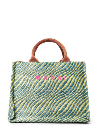 Marni Structured Rectangular Handbag with Woven Pattern