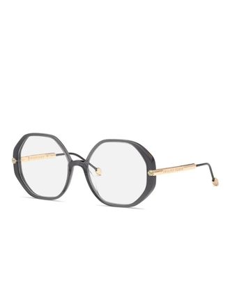 Philipp Plein Eyewear Bril met oversized montuur - Goud