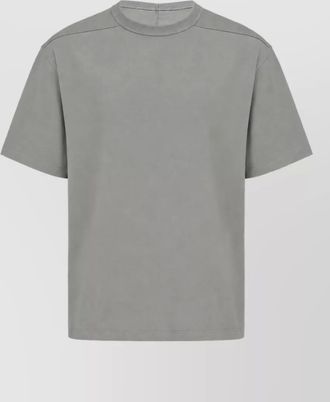 Rick Owens cotton jersey crew neck short sleeve t-shirt