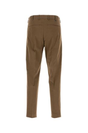 Pantaloni Torino Mens Brown Stretch Cotton Pant 0155 Exterior: Elastane Pantaloni Trousers