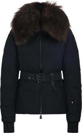 Moncler Sioule Jas - Dames - Jassen - Zwart - Maat: M Leer