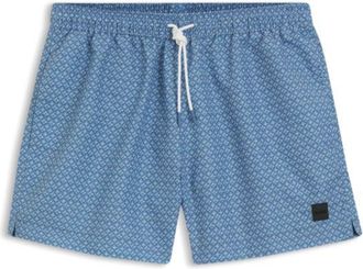 BOSS Printed swim shorts with logo badge
