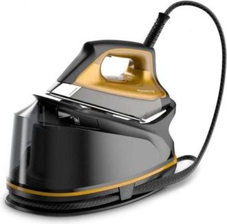 Rowenta Compact Steam Pro Dg7644 - Plancha De Vapor (2200, 1100 Mililitros), Color Negro Y Amarillo
