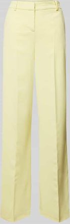 b.young B.Young Wide Leg Stoffhose mit Paspeltaschen Modell DANTA in Hellgelb, Gr&ouml;&szlig;e 38