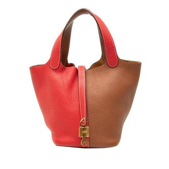 Herm&egrave;s Pre-owned Hermes Clemence Picotin Lock 18 Casaque Satchel Ladies GIH63B29NAK4ELAX