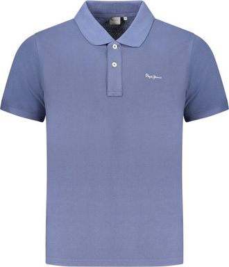 Pepe Jeans London Blauwe Katoenen Herenpolo