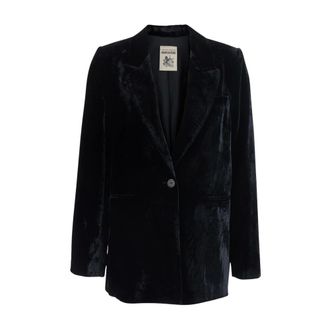 Semicouture Blazer de Terciopelo - Jackets - Mujer - Negro - L