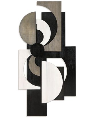 Empire Art Direct Luminous Dusk Handmade Dimensional Solid Wood Abstract Wall Art