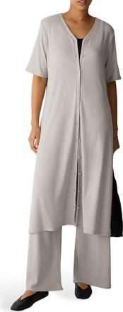 Eileen Fisher Rib Midi Dress in Chalk at Nordstrom, Size Xx-Small