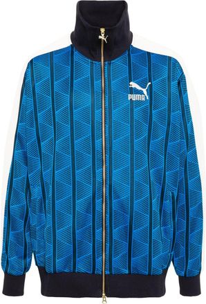 Puma The NeverWorn II T7 bomber jacket - men - Polyester/Elastane/Cotton/Cotton - S - Blue