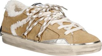 Crime London Distressed Sneakers - Dames - Sneakers - Bruin - 38 EU - Su&egrave;de - Schoenen