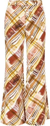 Rosie Assoulin Pantaloni con stampa astratta - Marrone