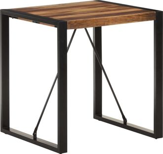 vidaXL Mesa De Comedor Madera Maciza De Acacia 70x70x75 Cm Vidaxl