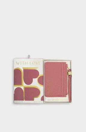 Katie Loxton Gift Boxed Coin & Cardholder in Raspberry Pink at Nordstrom