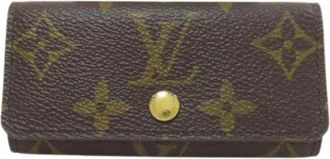 Louis Vuitton Pre-owned Accessories, female, Brown, Size: ONE SIZE Pre-owned Canvas Key-holder